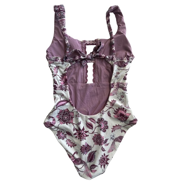 BECCA Sample Piece Tahiti Floral One-Piece Swimsuit Women's Size Small - Picture 4 of 13